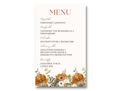 Menu - Autumn time