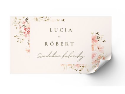 Nálepka na výslužku - Spring time