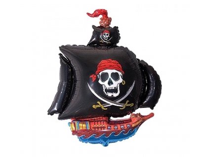 Mini fóliový balón - Pirátska ľoď