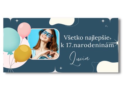 86742 2 narodeninovy banner s fotkou blue aesthetic