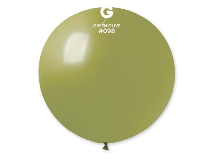 Balónik pastelový olivový 80 cm