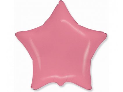 Fóliový balón - Hviezda, pastel červené 45 cm