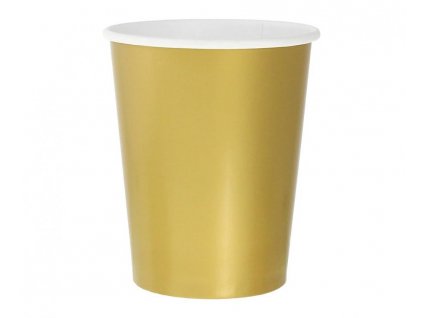 Papierové poháre - Zlaté 270 ml