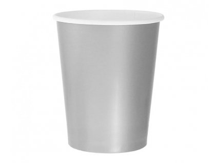 Papierové poháre - Strieborné 270 ml