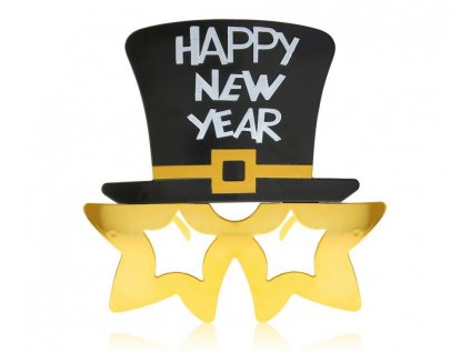 Okuliare - Happy New Year s klobúkom