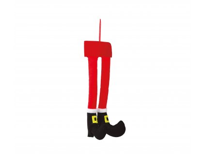 Vianočná dekorácia - nohy Mikuláša 50 cm