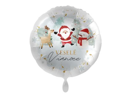 Fóliový balón - Veselé Vianoce