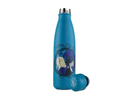 Kovová fľaša - Wednesday a Enid