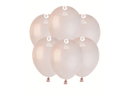 Balónik pastelový - shell ružový 100 ks 13 cm