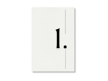 Číslo stola - Simple