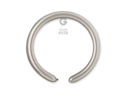 Tvarovací balónik strieborný 100 ks