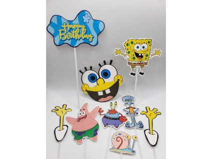 Zápich Happy Birthday SpongeBob 01