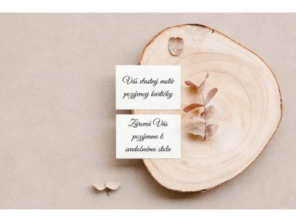 Kartička k stolu - vlastný design