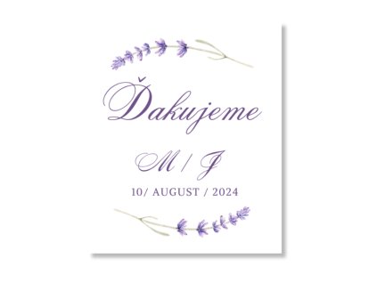 Visačka na darček - Levander