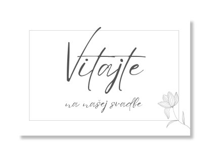 Uvítacia tabuľa - Elegant