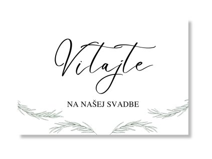 Uvítacia tabuľa - Rosemary