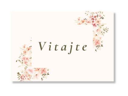 Uvítacia tabuľa - Spring Time