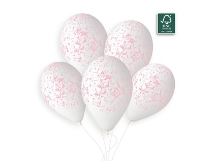 Balón - Mramor ružový 33 cm