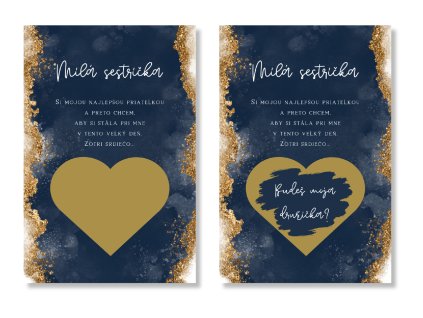 Stierací žreb pre družičku - Moon