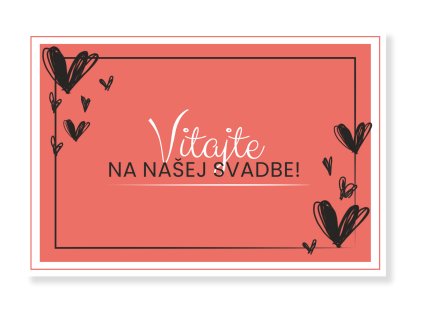 Uvítacia tabuľa - Srdiečko