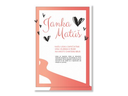 Oznámenie - Srdiečko