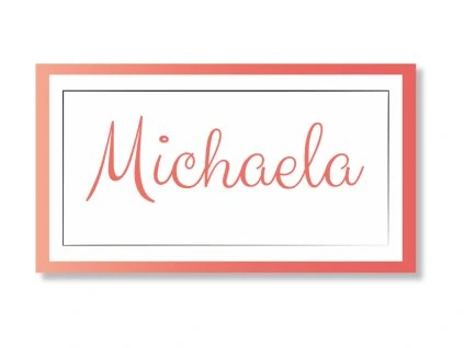 Menovka na stôl - Srdiečko