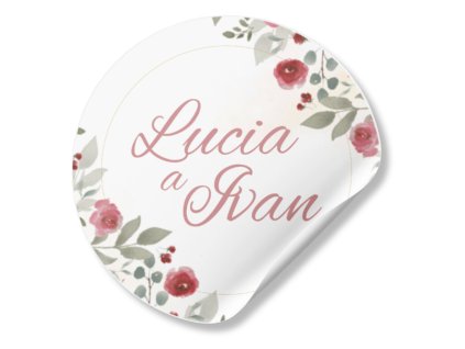 Nálepka - Vintage Rose