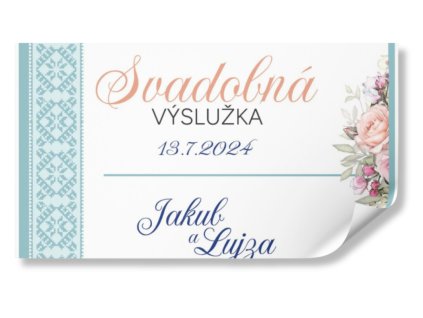 Nálepka na výslužku - Rustic