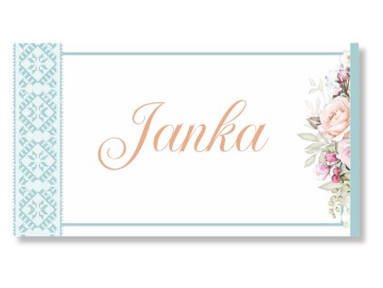 Menovka na stôl - Rustic