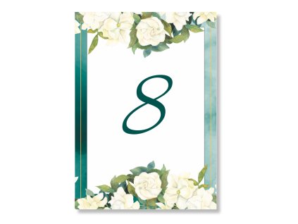 Číslo stola - Smaragd