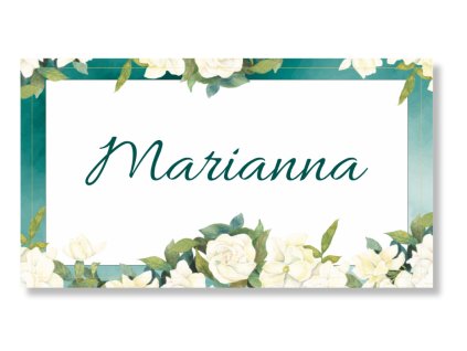 Menovka na stôl - Smaragd