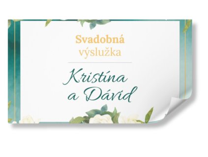 Nálepka na výslužku - Smaragd