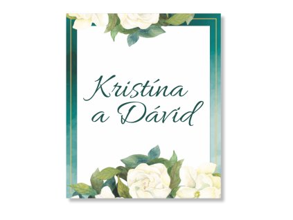 Visačka na darček - Smaragd