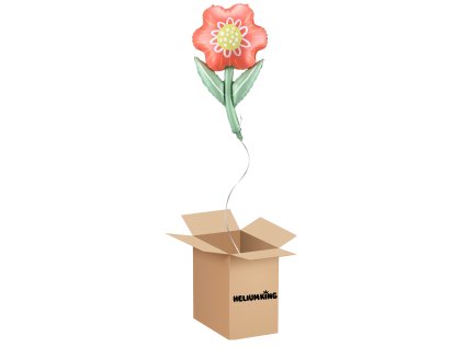 Balónový box - Kvet 53x96 cm