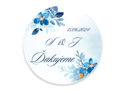 Magnetka - Modré kvetiny