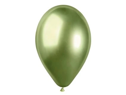 Balónik chrómový SHINY - Kiwi 33 cm