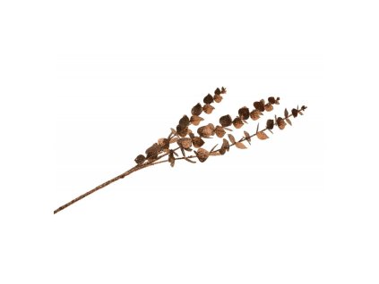yucalyptus branch glitter brown 61cm