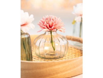 clear glass vase bari dia 11cm x 8 5cm