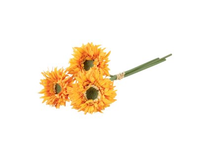 bunch 3 tangerine gerbera 25cm (1)