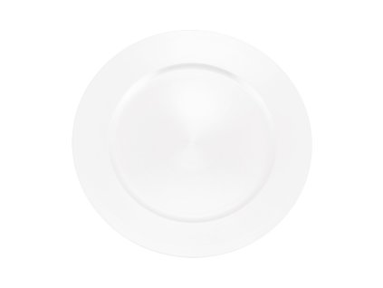 white pp under plate dia 33cm