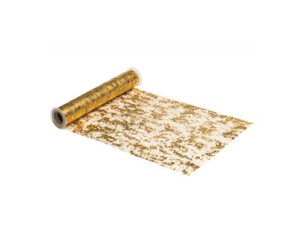 gold shiny table runner 29cm x 5m
