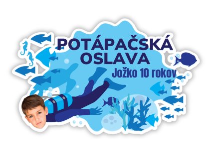 Personalizovaná podložka pod tanier -  Modré narodeniny