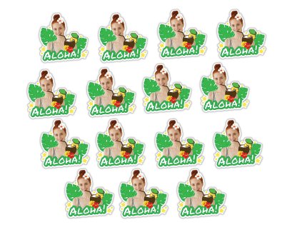 Personalizované konfety -  Aloha