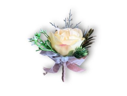 Svadobné pierko - Romantic krémové 1 ks