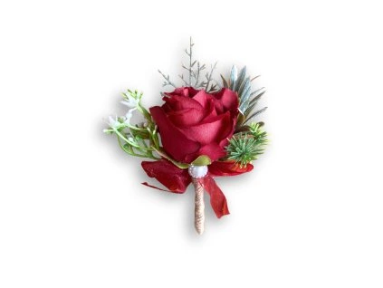 Svadobné pierko - Romantic červené 1 ks