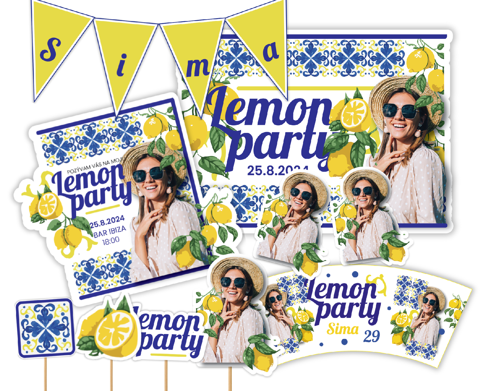 Personal Personalizovaný narodeninový set - Lemon party