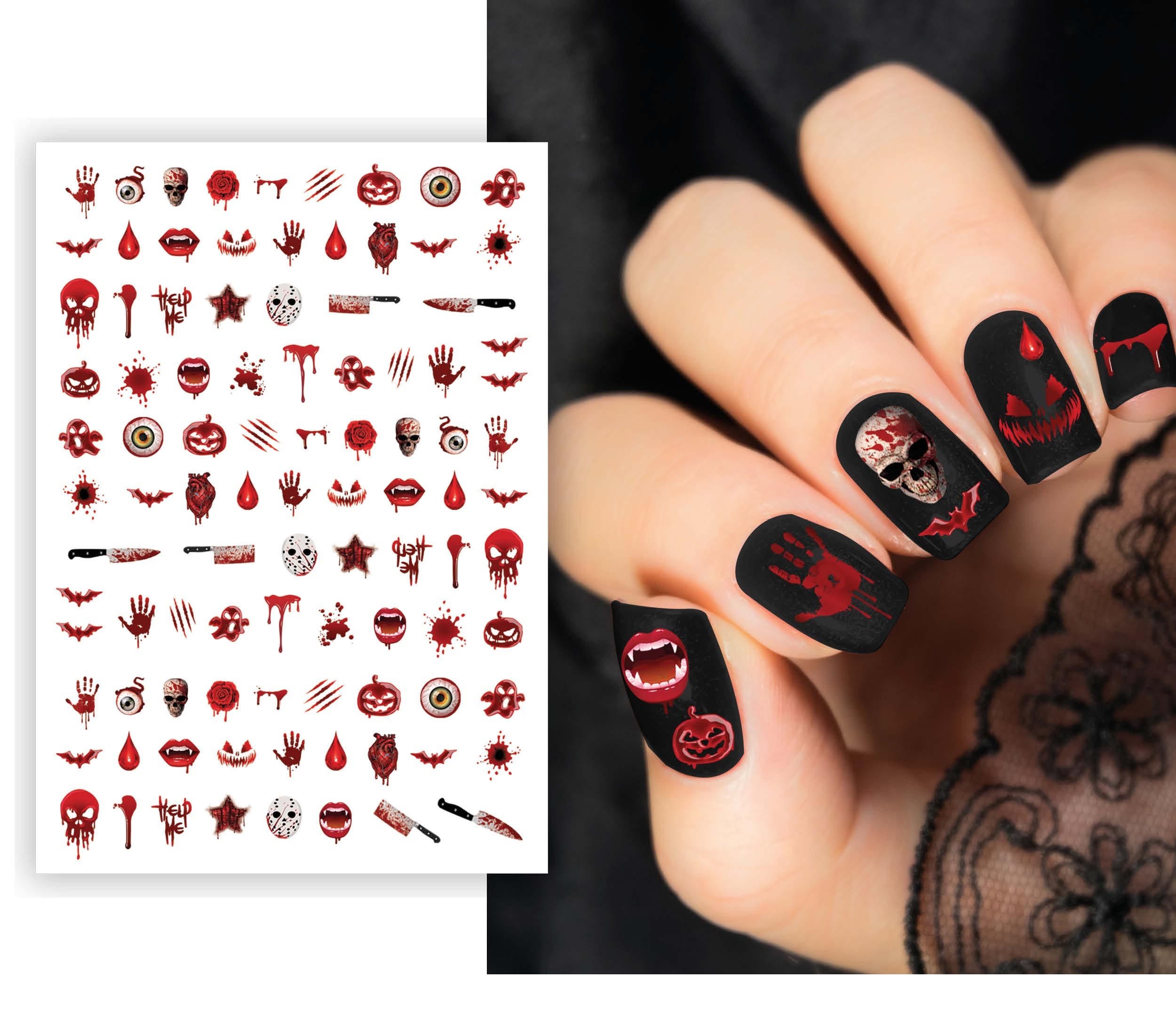 E-shop Guirca Sada nálepiek na nechty - Krvavý Halloween