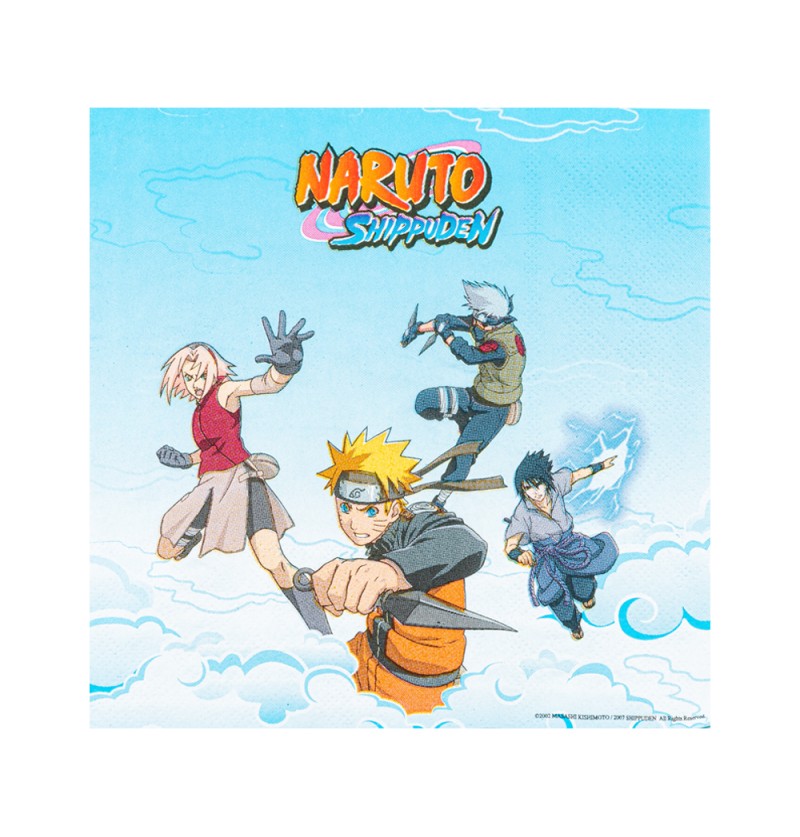 E-shop Papierové servítky - Naruto 33 x 33 cm