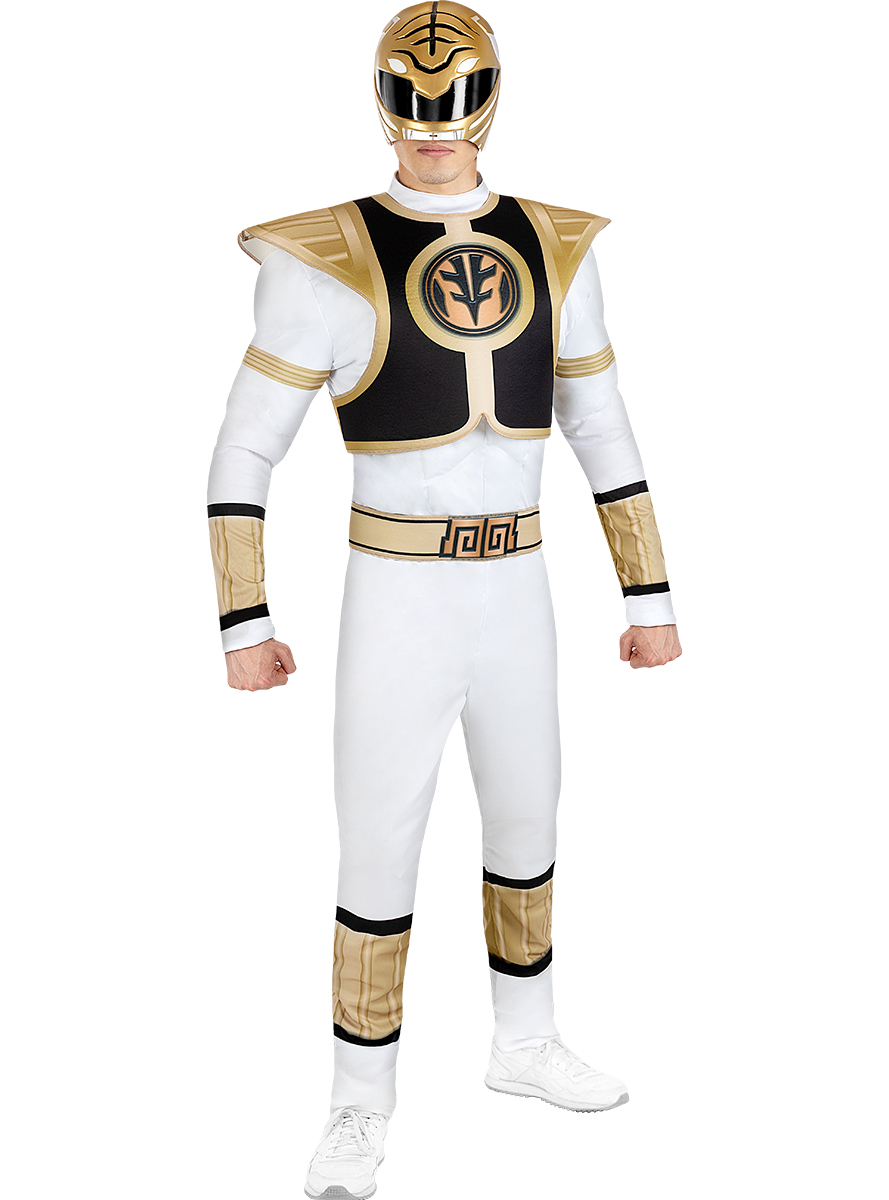 Pánsky kostým Power Ranger - Biely Veľkosť - dospelý: L