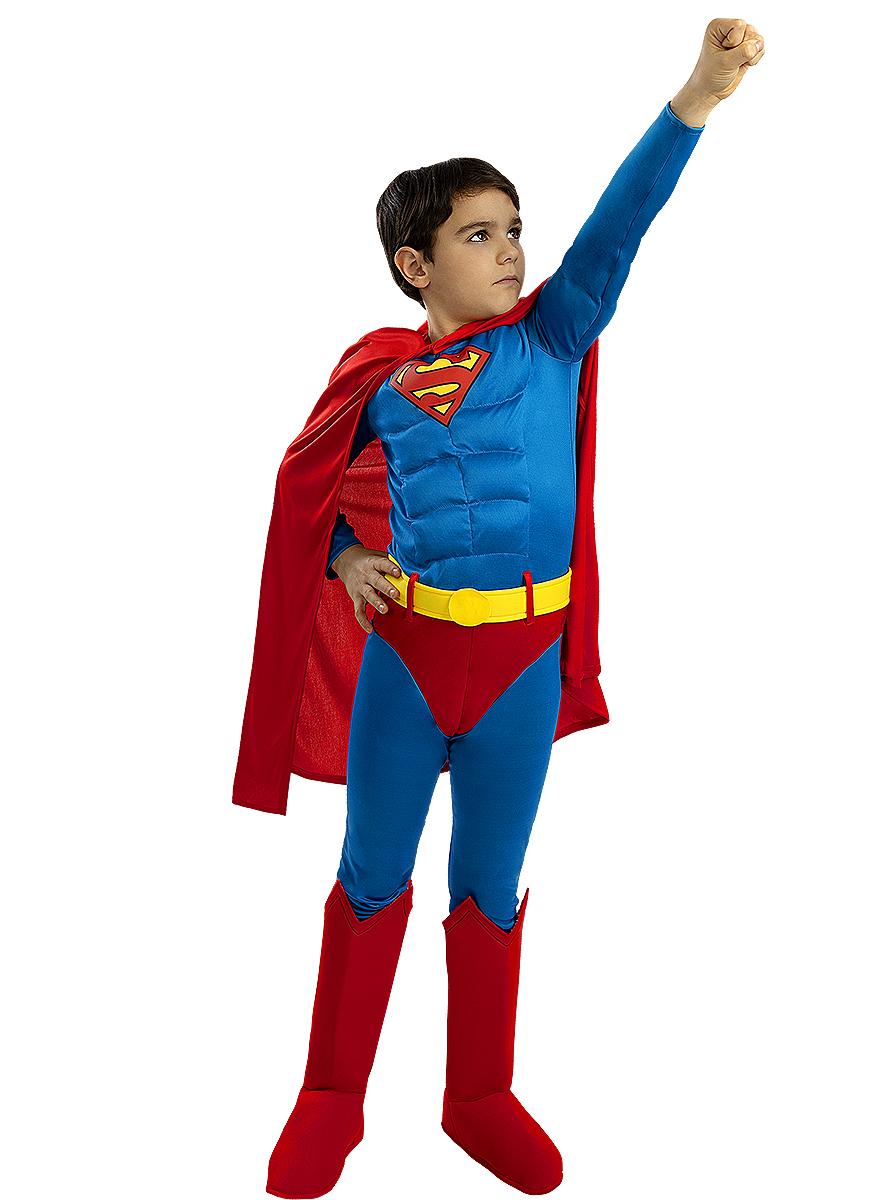 Detský kostým Superman Deluxe Veľkosť - deti: L: 117 - 134 cm